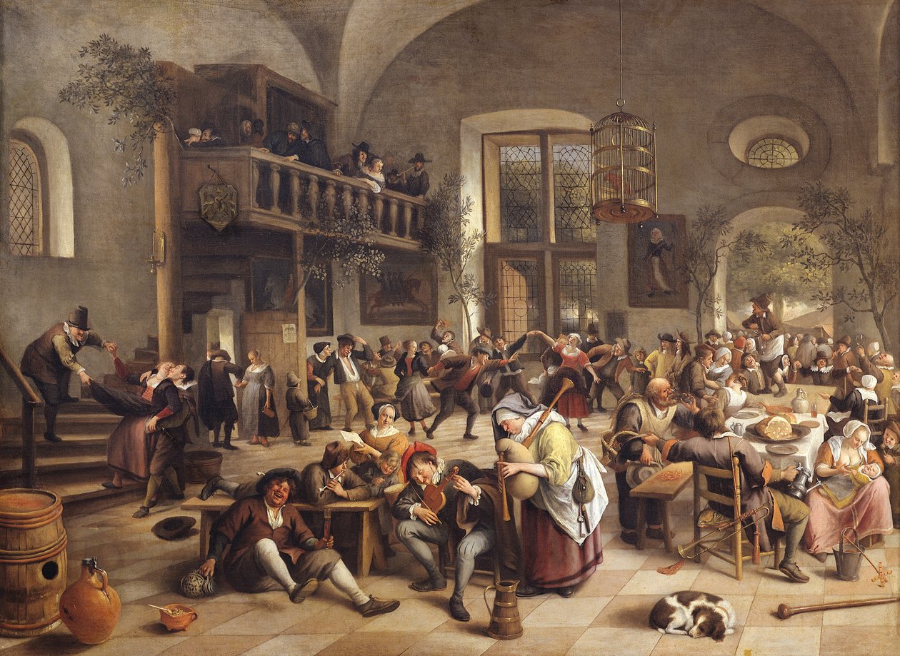 Festa in una locanda da Jan Havickszoon Steen