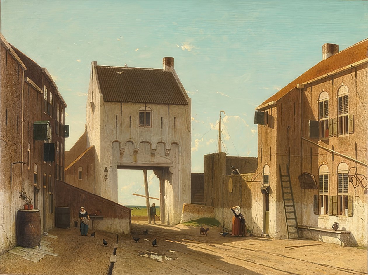 Porta della città a Leerdam da Jan Hendrik Weissenbruch