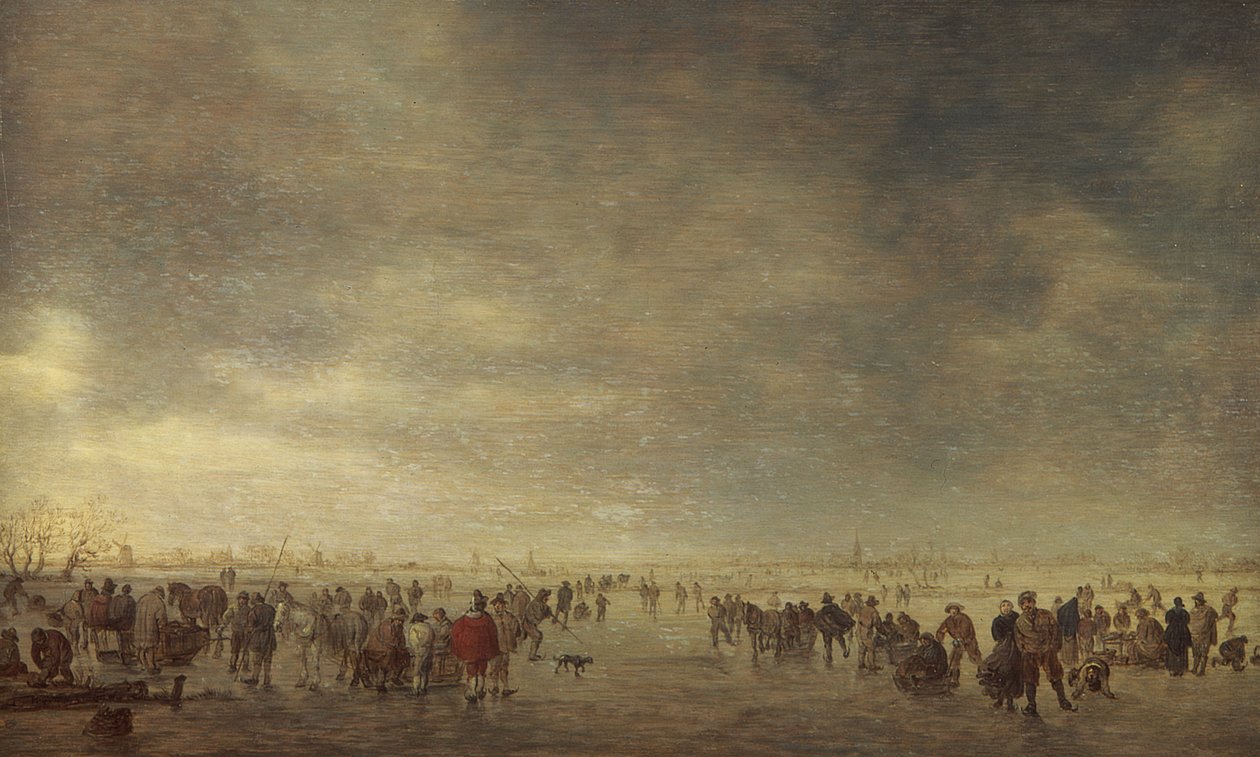 Pattinatori sul ghiaccio da Jan Josephsz van Goyen