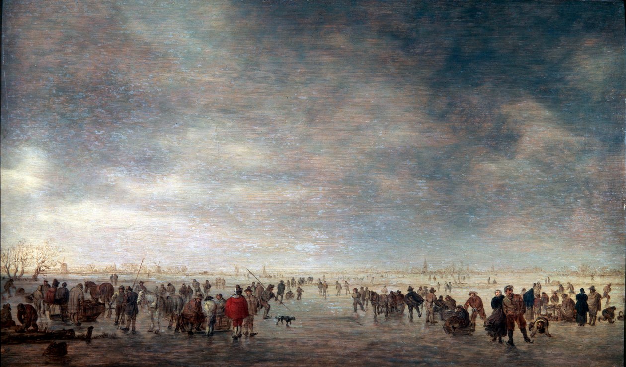 Pattinatori sul ghiaccio da Jan Josephsz van Goyen