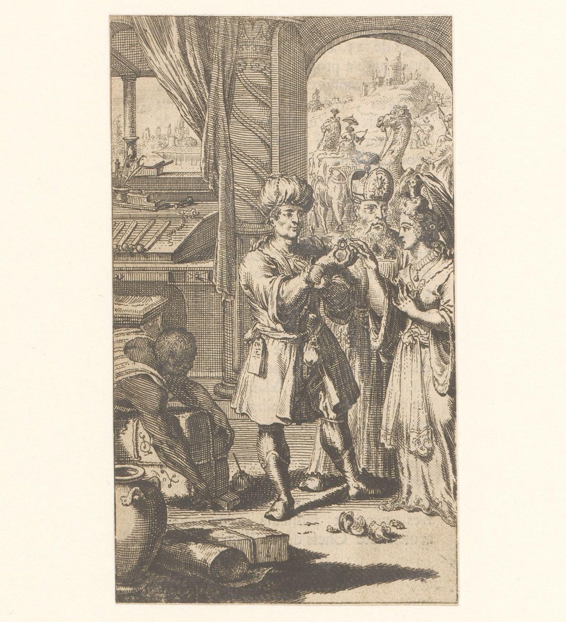 Matrimonio tra Maometto e Chadidja da Jan Luyken (possibly)