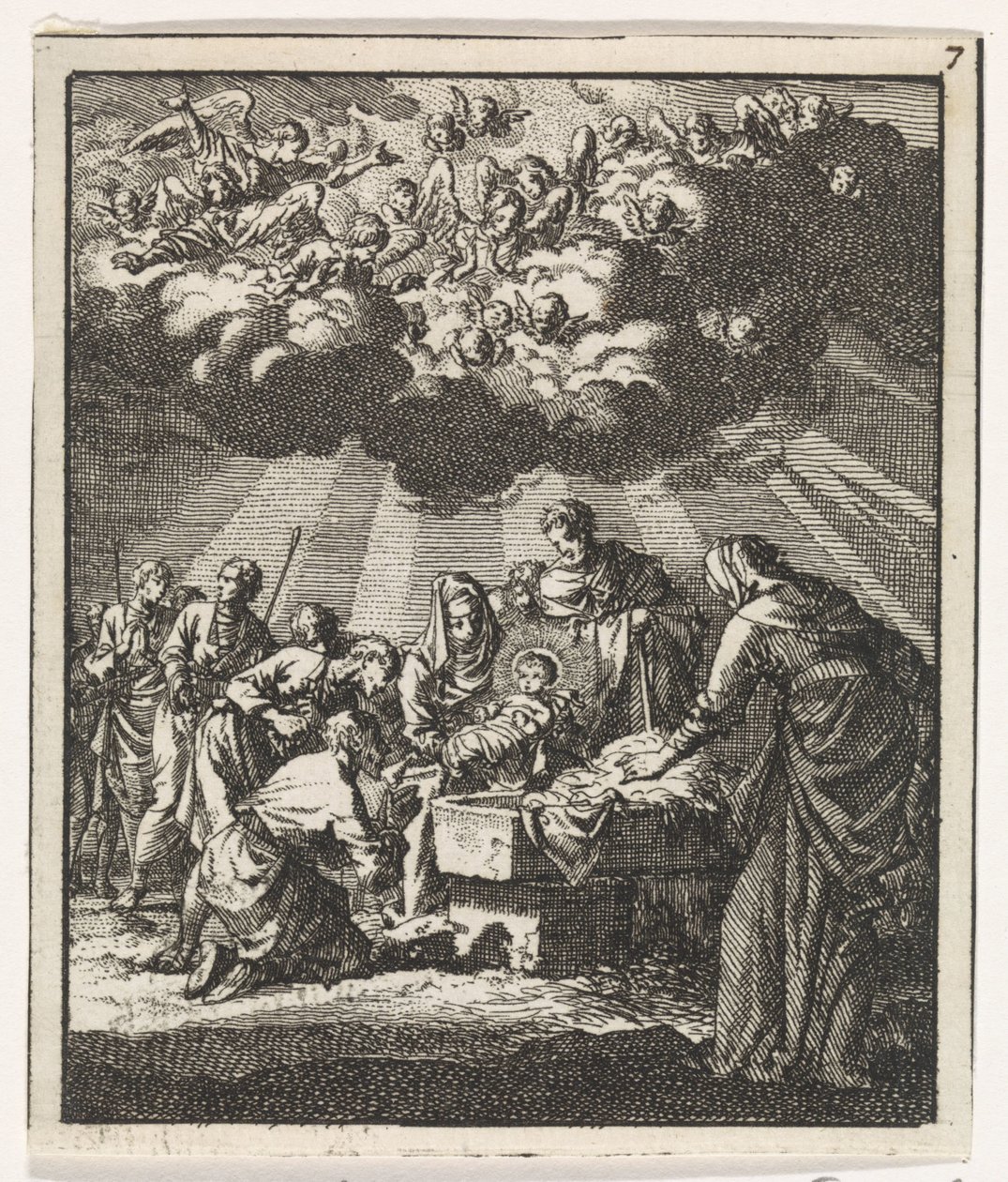 Adorazione dei pastori da Jan Luyken