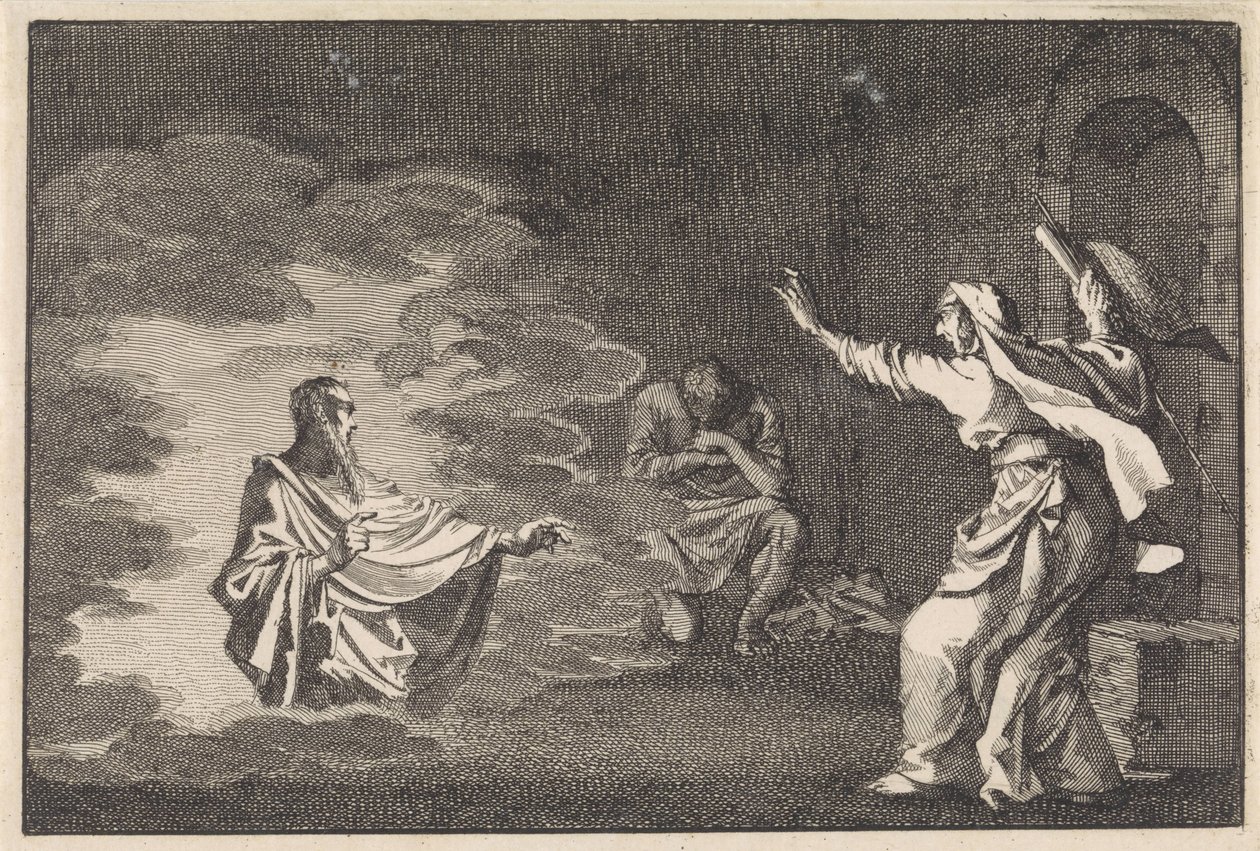 Saul dalla strega di Endor da Jan Luyken