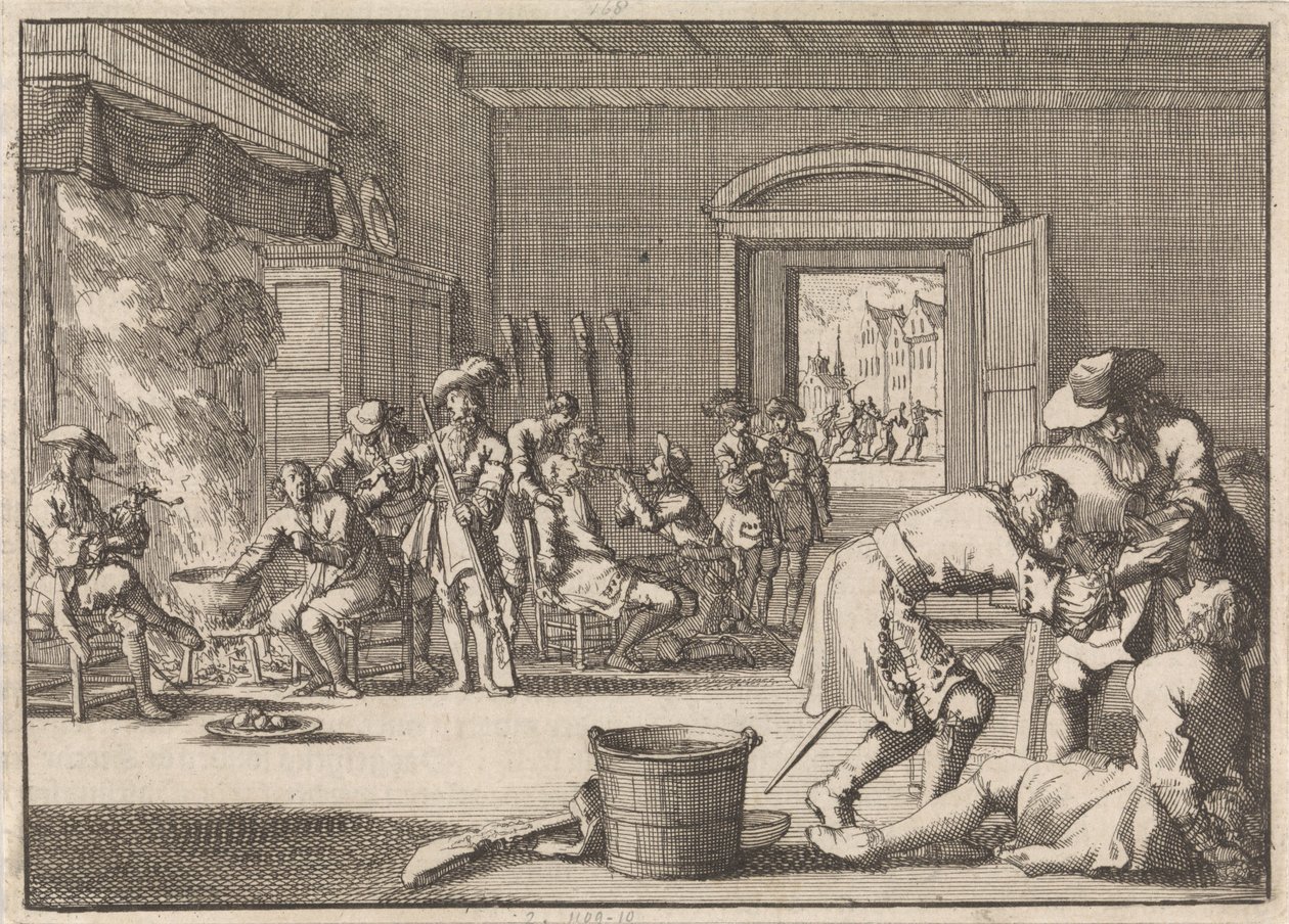Persecuzione degli ugonotti in Francia, 1685 da Jan Luyken