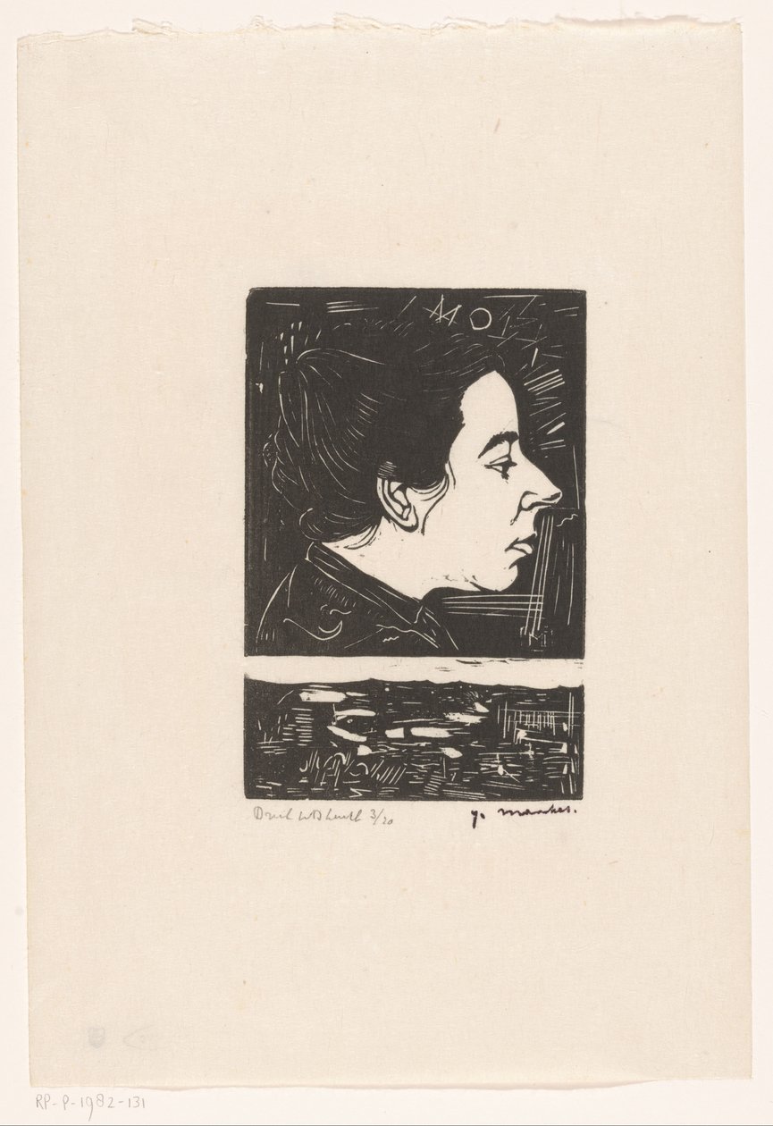 Ritratto di Anne Zernike da Jan Mankes