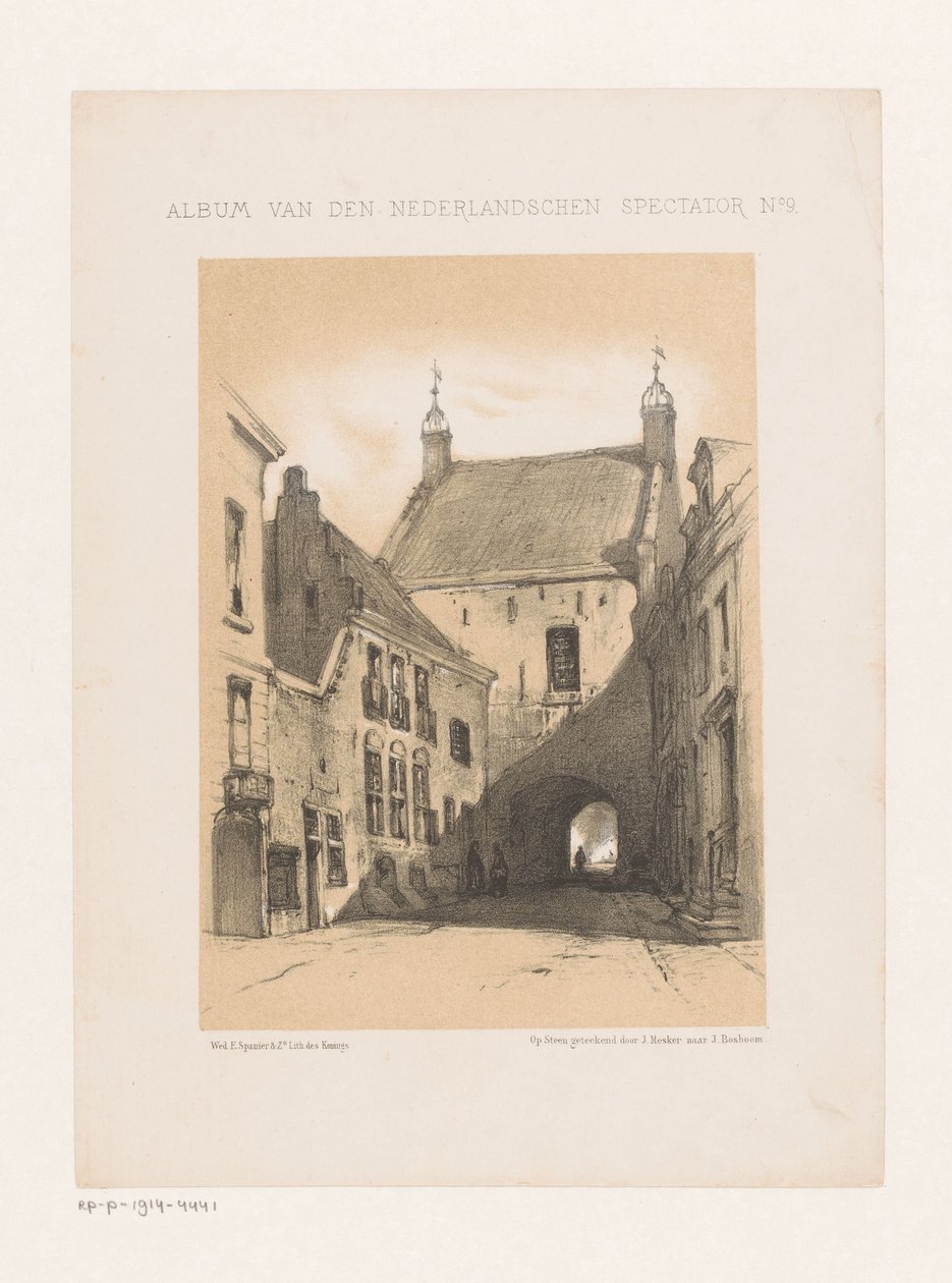 Strada con porta da Jan Mesker