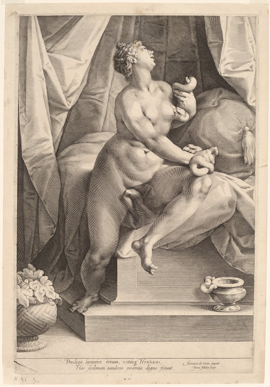 Cleopatra da Jan Muller, after Adriaen de Vries