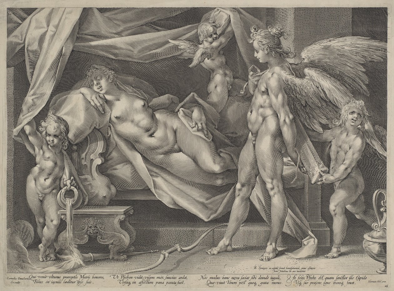 Cupido e Psiche da Jan Muller, after Bartholomaeus Spranger