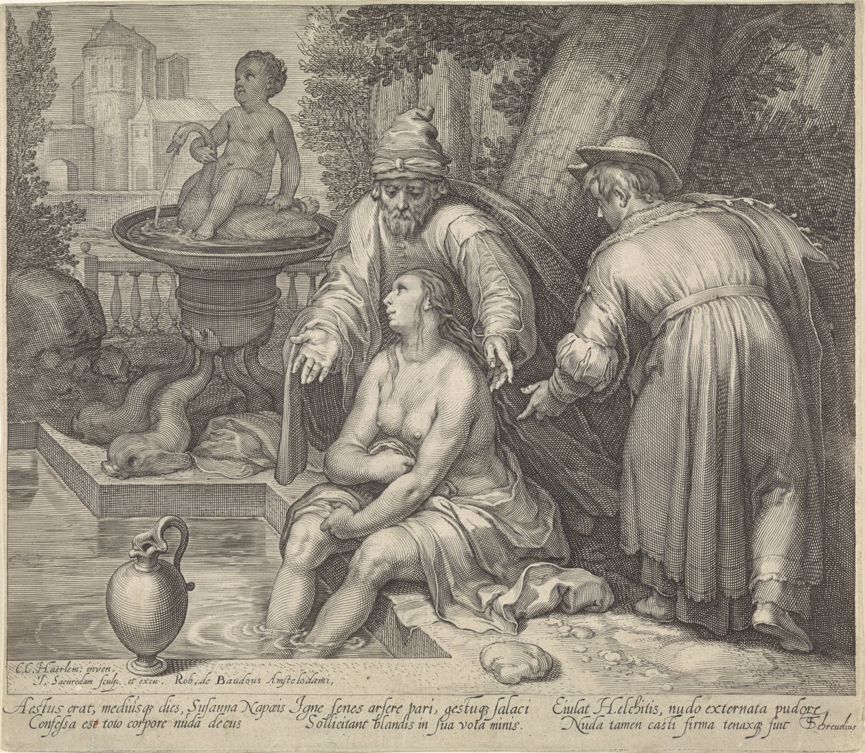 Susanna e i vecchioni da Jan Saenredam