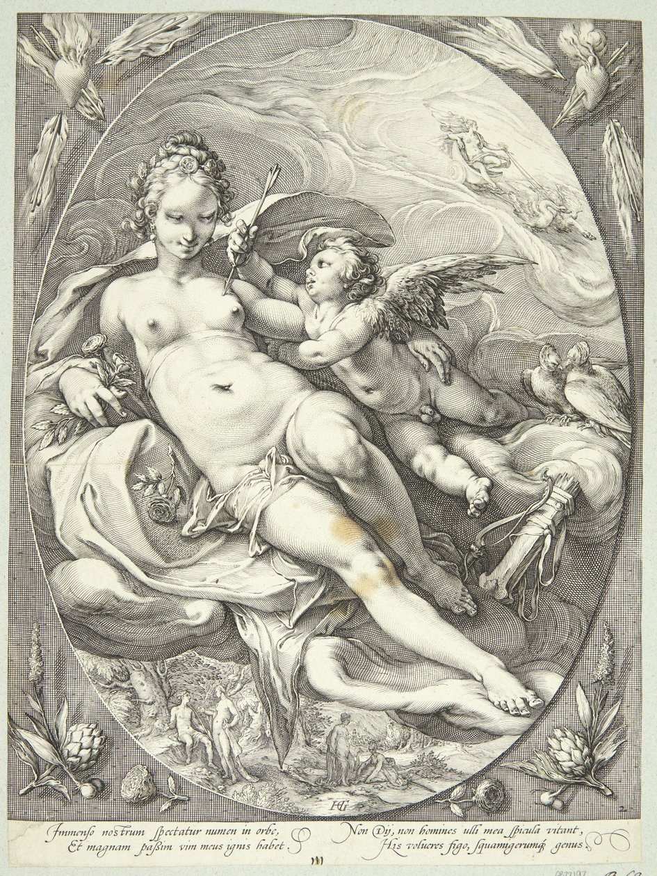 Venere e Amore da Jan Saenredam