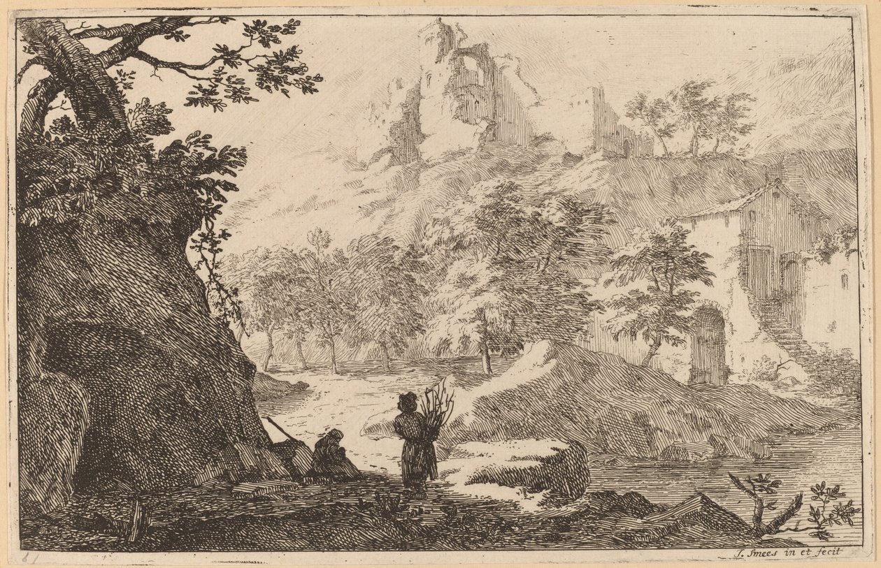 Rovine su una Collina da Jan Smees