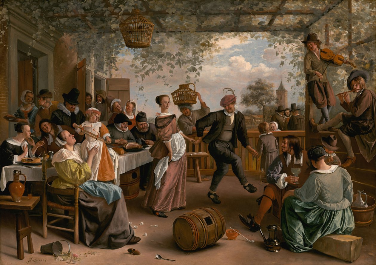 La coppia danzante, 1663 da Jan Steen