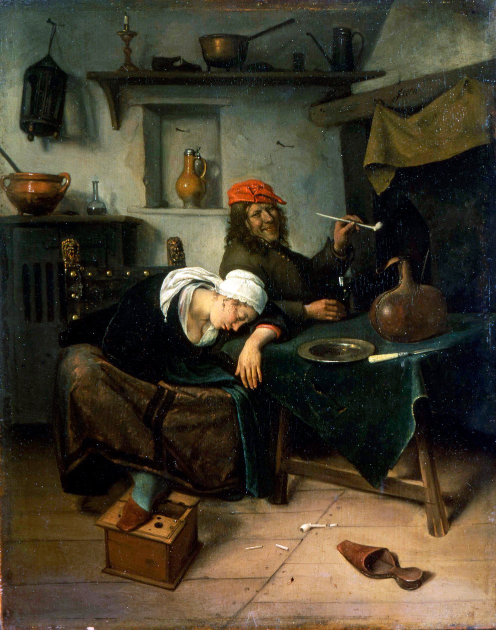 Gli Oziosi, c. 1660 da Jan Steen