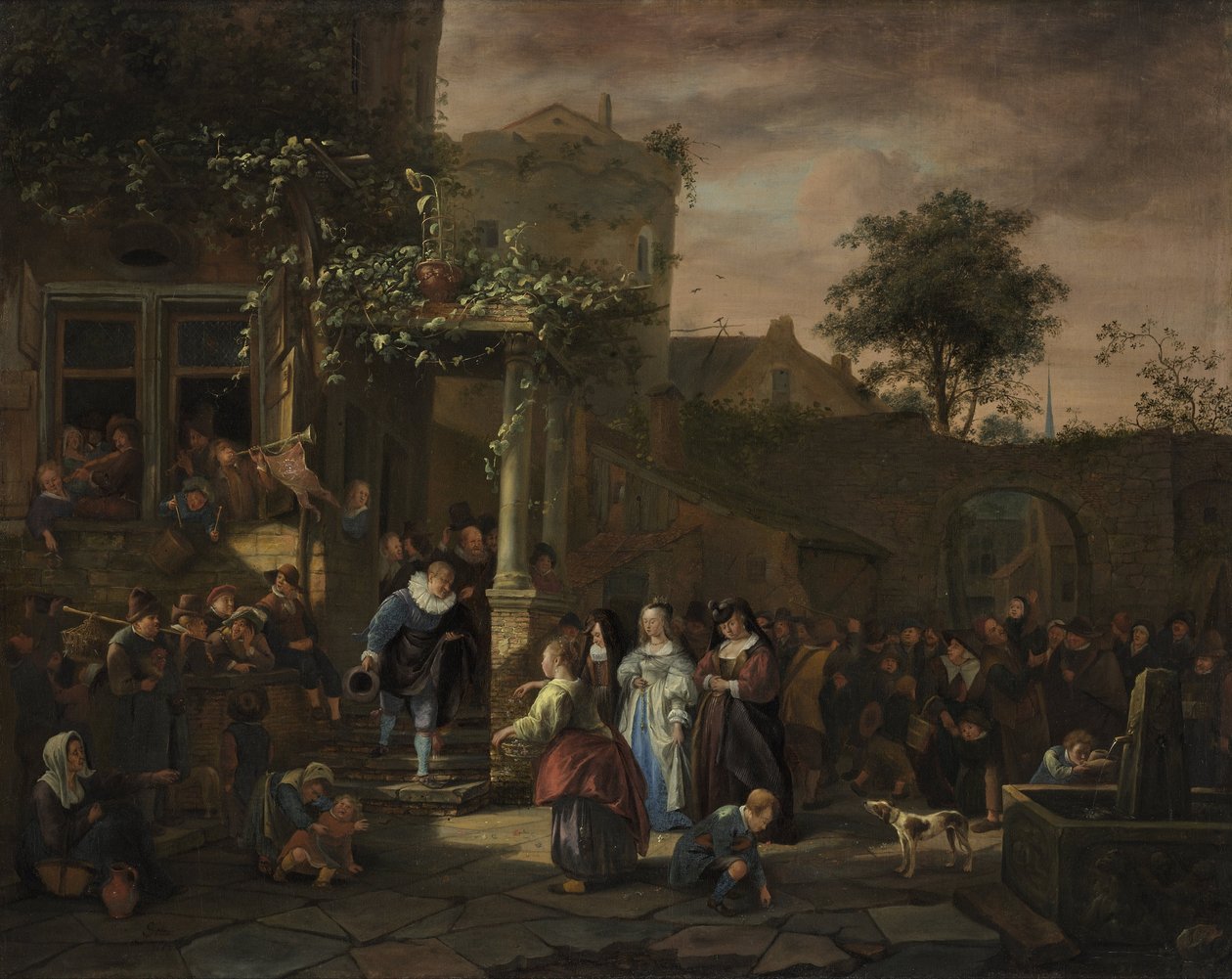 Il matrimonio nel villaggio da Jan Steen