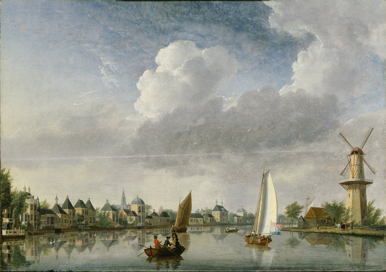 Il fiume Spaarne a Haarlem da Jan Ten Compe