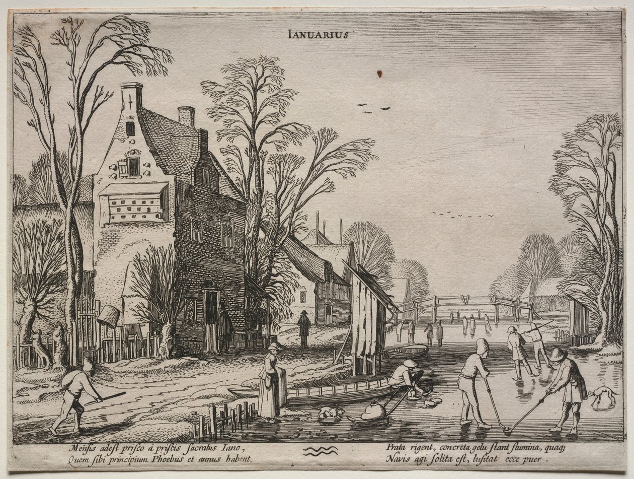 I dodici mesi: Gennaio da Jan Van de Velde