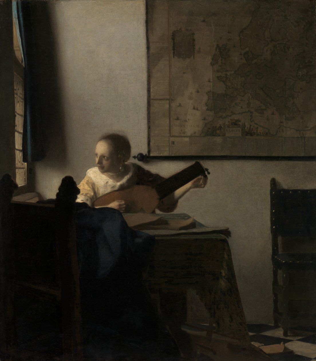 Giovane donna con un liuto, ca. 1662-63 da Jan Vermeer van Delft