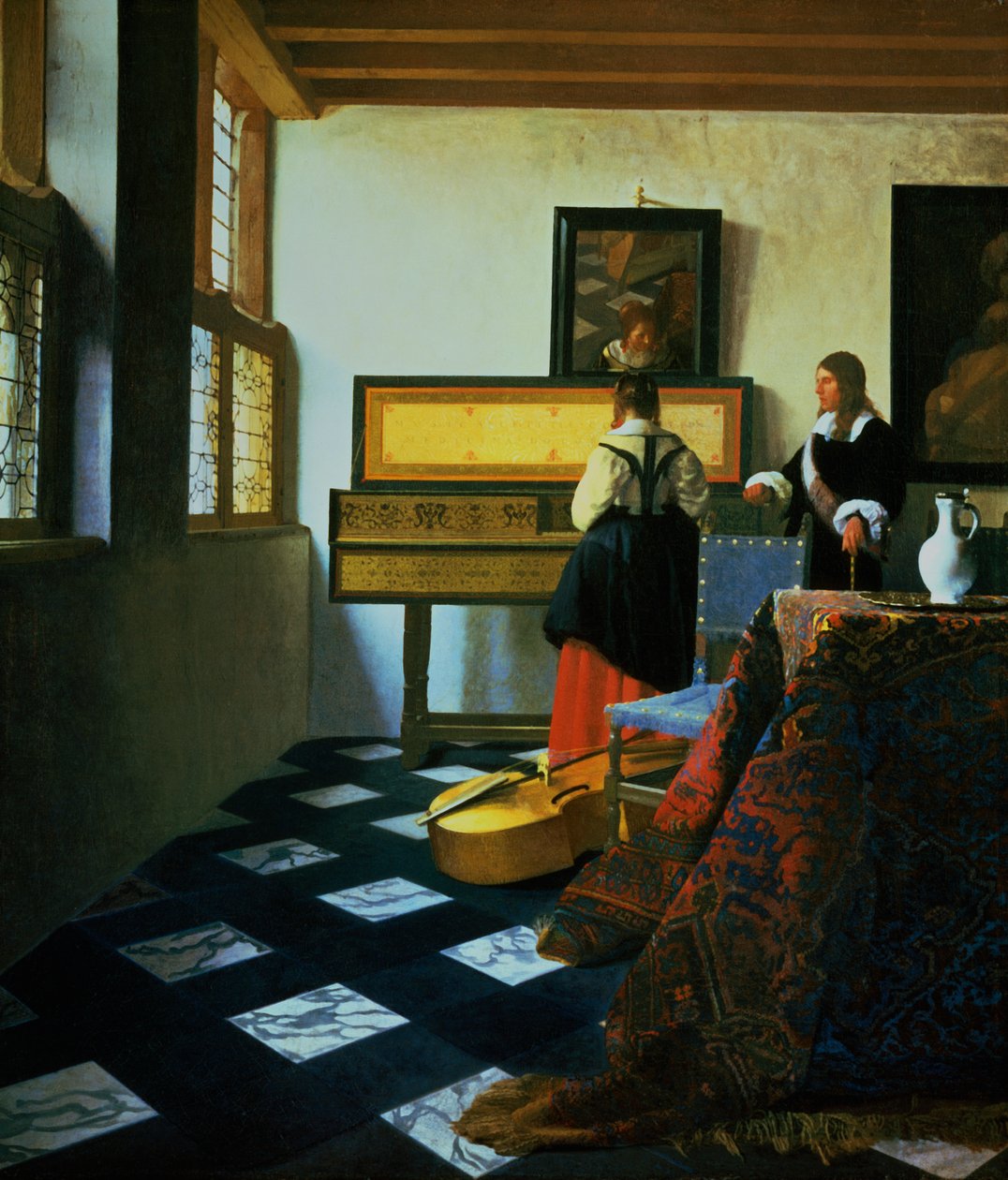 Signora al virginale, c1652-1675 da Jan Vermeer van Delft