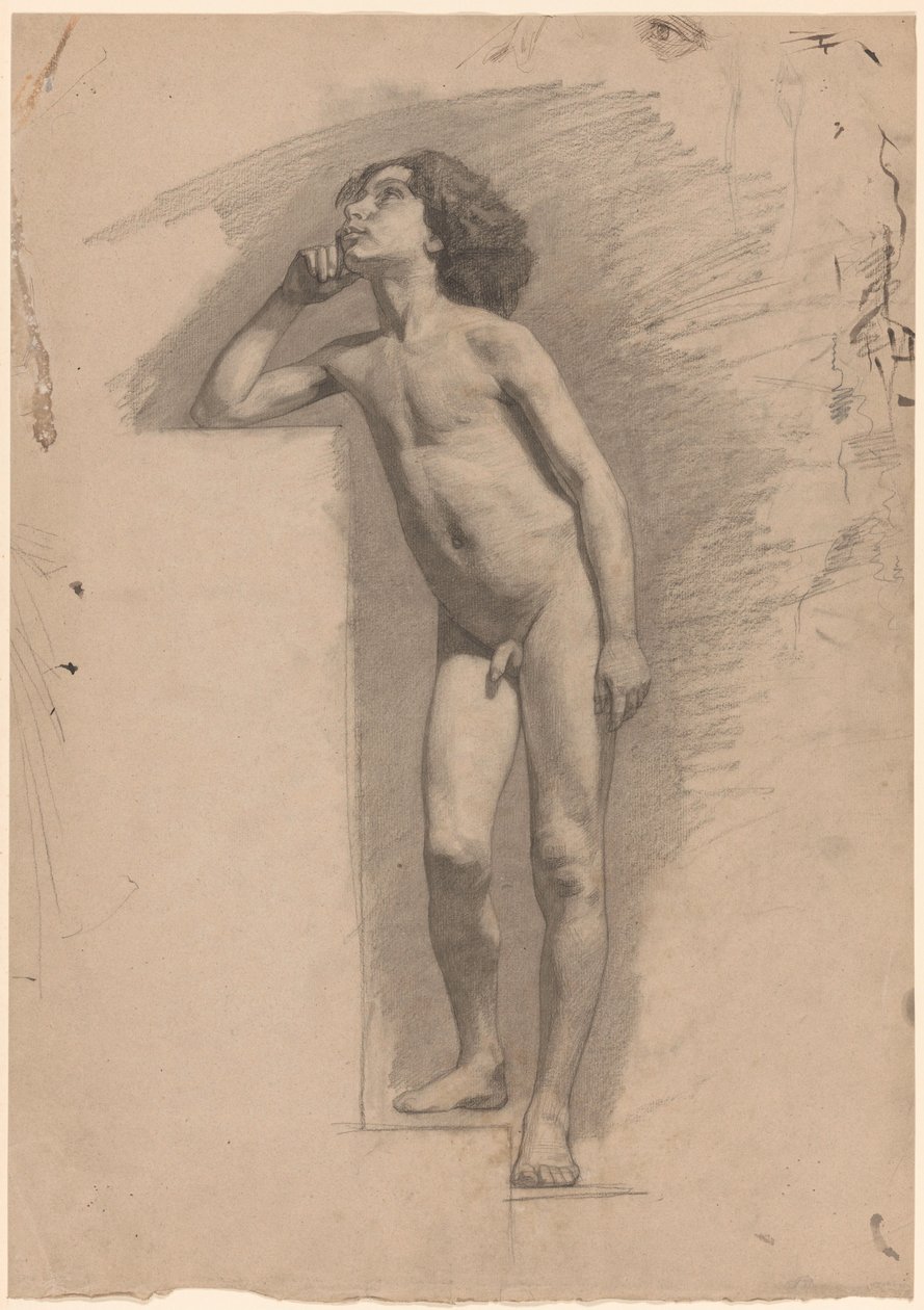 Ragazzo nudo in piedi da Jan Veth