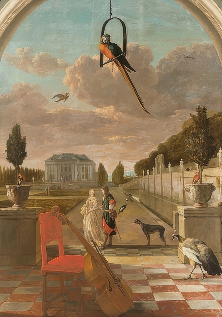 Parco con villa da Jan Baptist Weenix