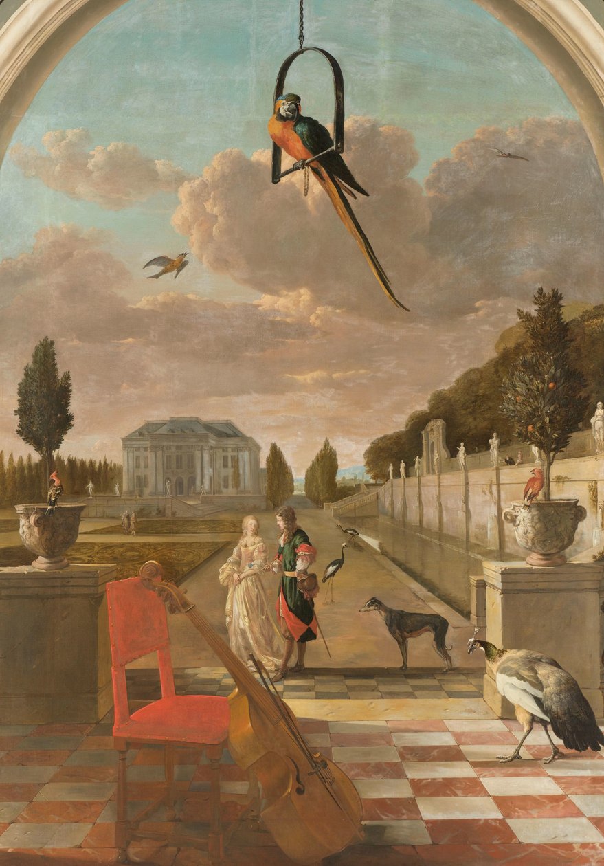 Parco con casa di campagna da Jan Baptist Weenix