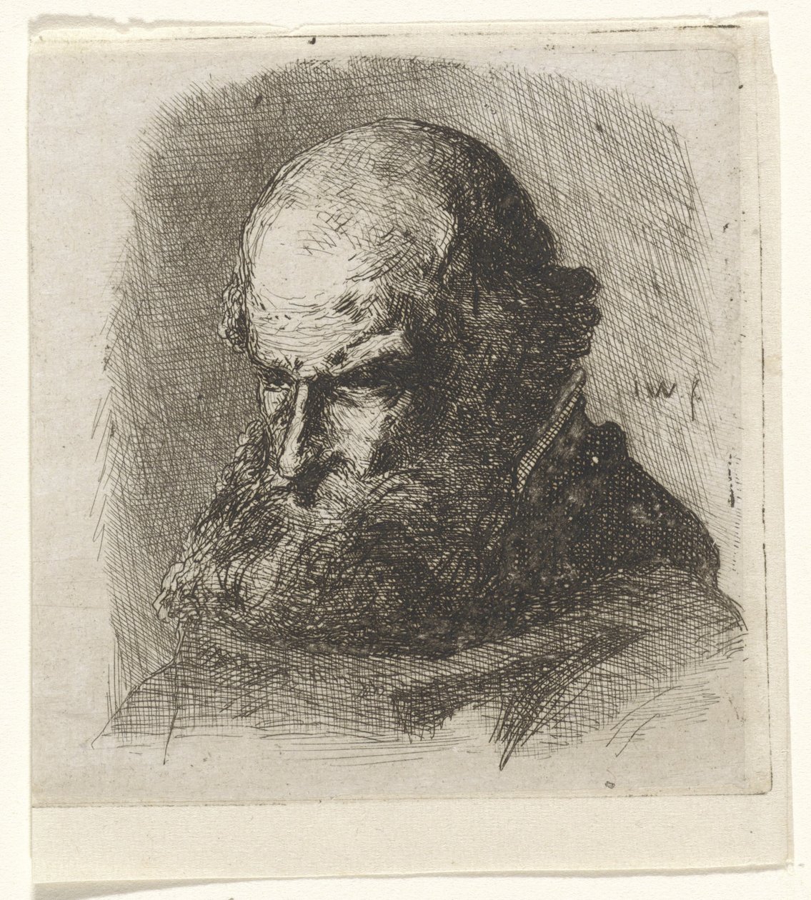 Studio di un vecchio da Jan Weissenbruch