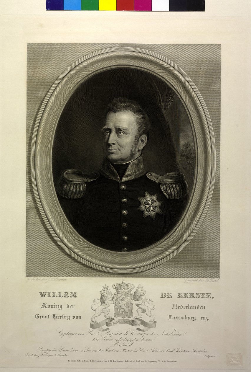 Re dei Paesi Bassi Guglielmo I da Jan Willem Pieneman