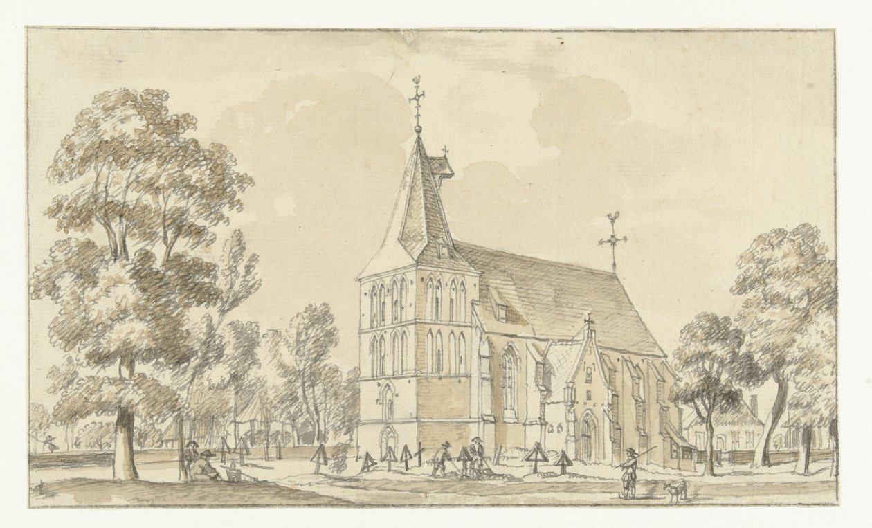 La chiesa di Asperden, Germania da Jan de Beijer