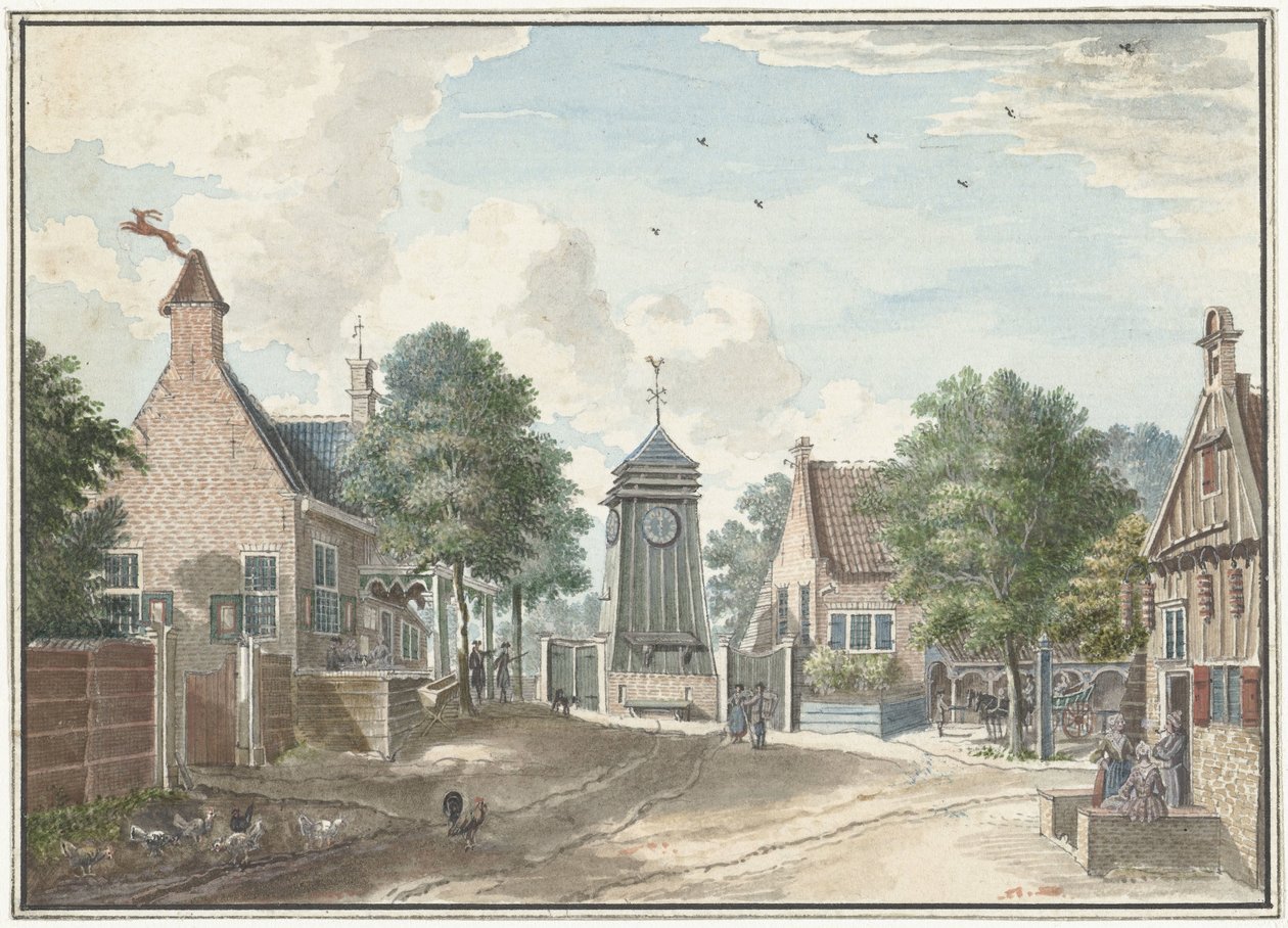 Veduta del Klokhuis a Overveen da Jan de Beijer