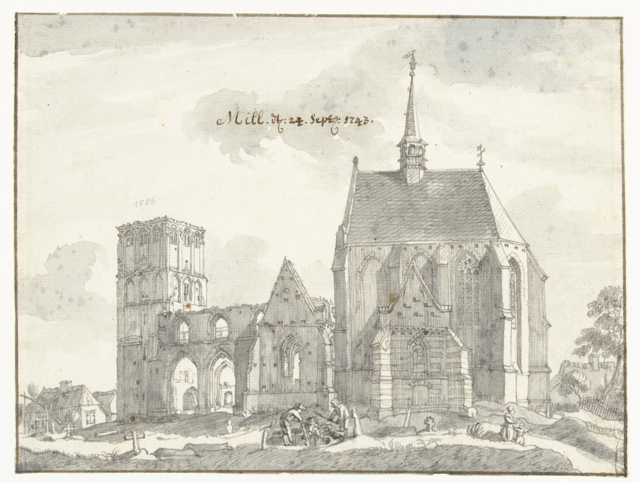 Rovina della chiesa a Mill da Jan de Beijer