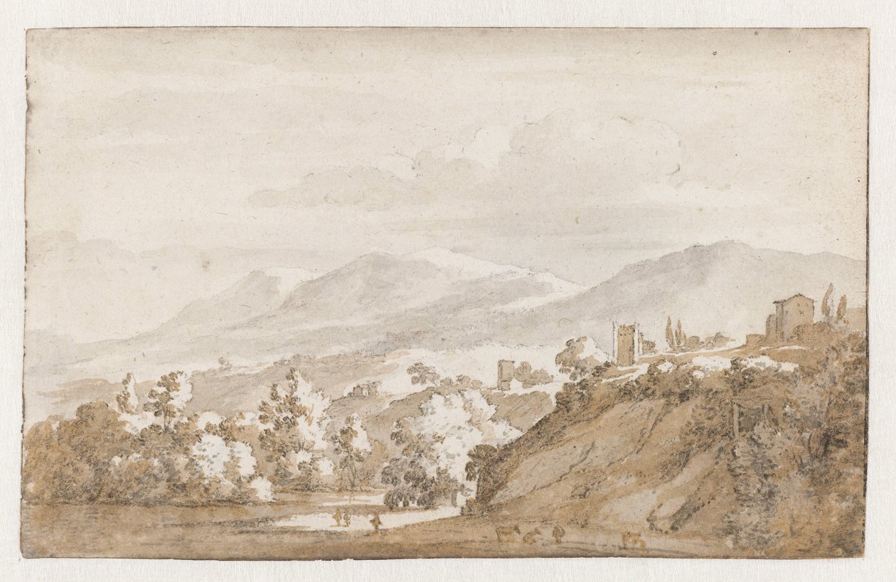 Paesaggio montuoso in Italia da Jan de Bisschop