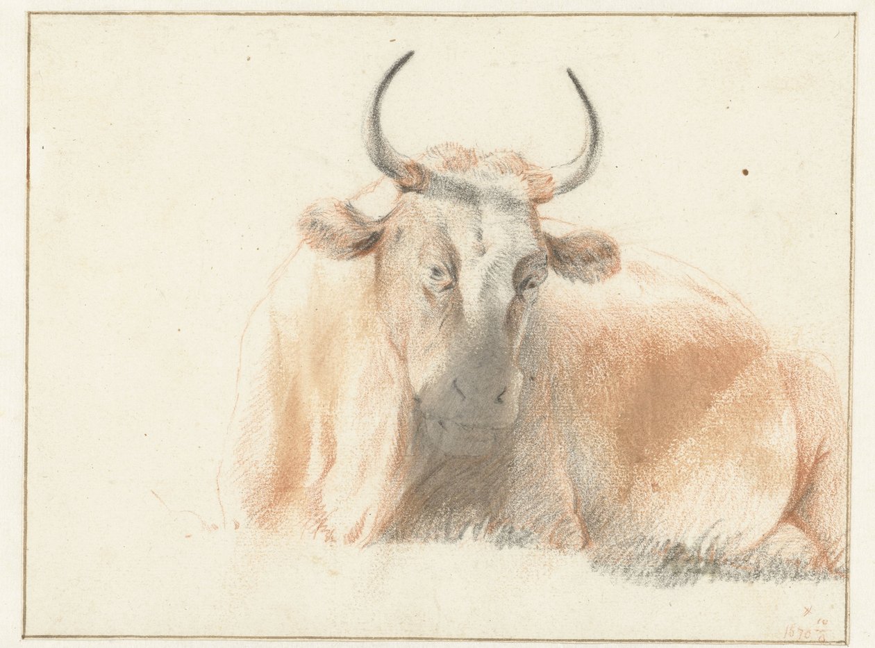 Mucca sdraiata da Jan de Bray (possibly)