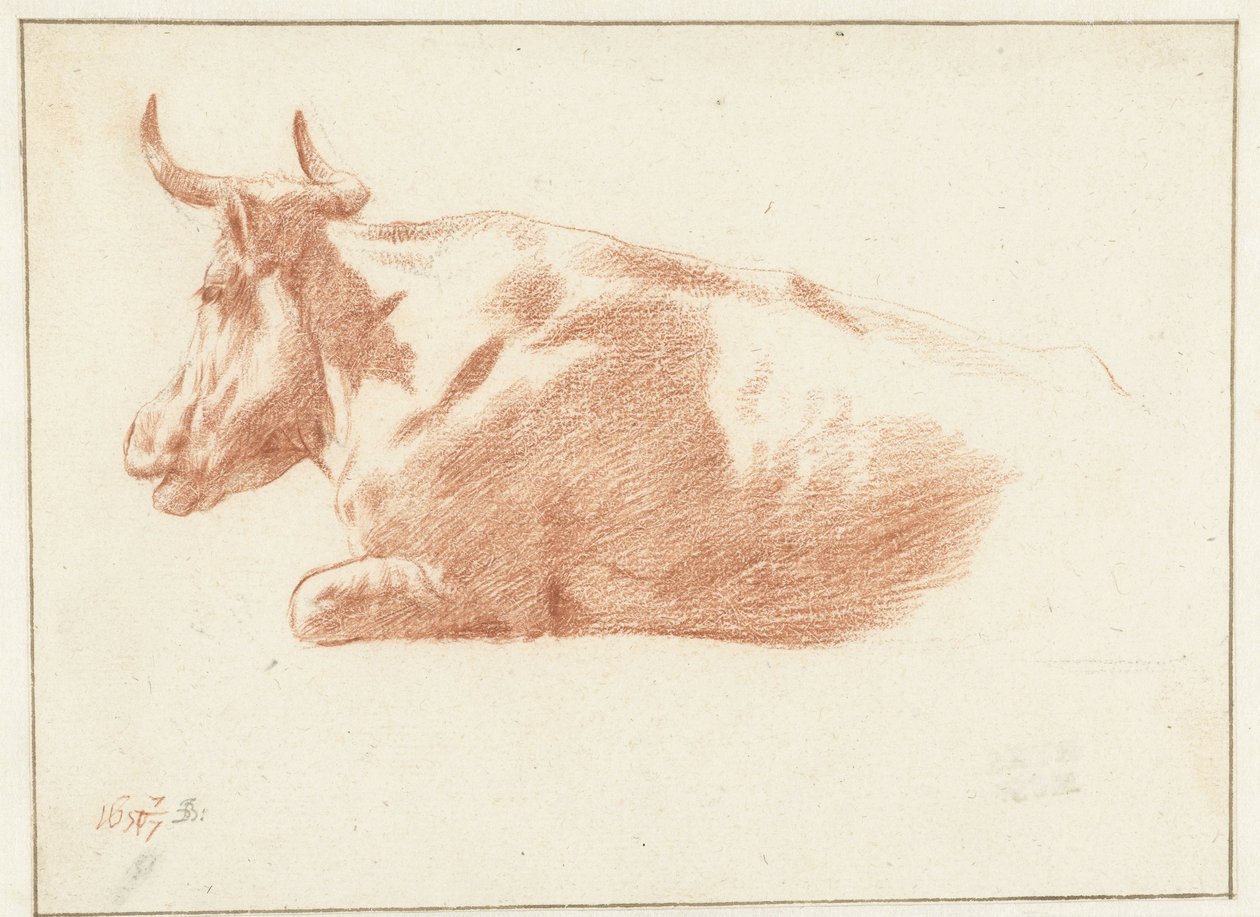 Mucca sdraiata da Jan de Bray