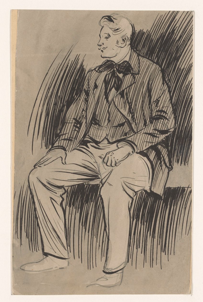 Uomo seduto da Jan de Waardt