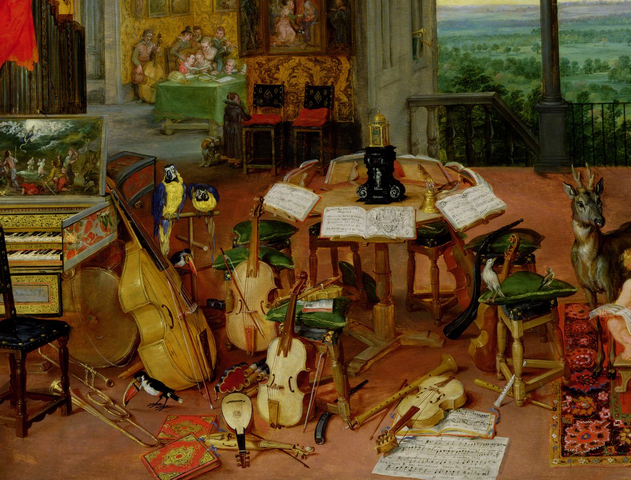Udito, 1617 (dettaglio) da Jan the Elder Brueghel