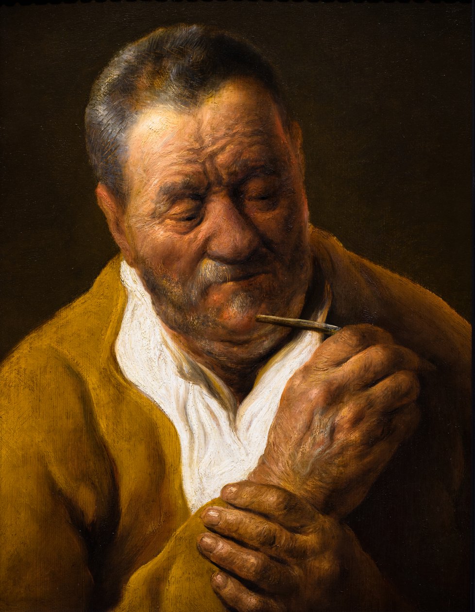 Uomo con stilo da Jan the Elder Lievens