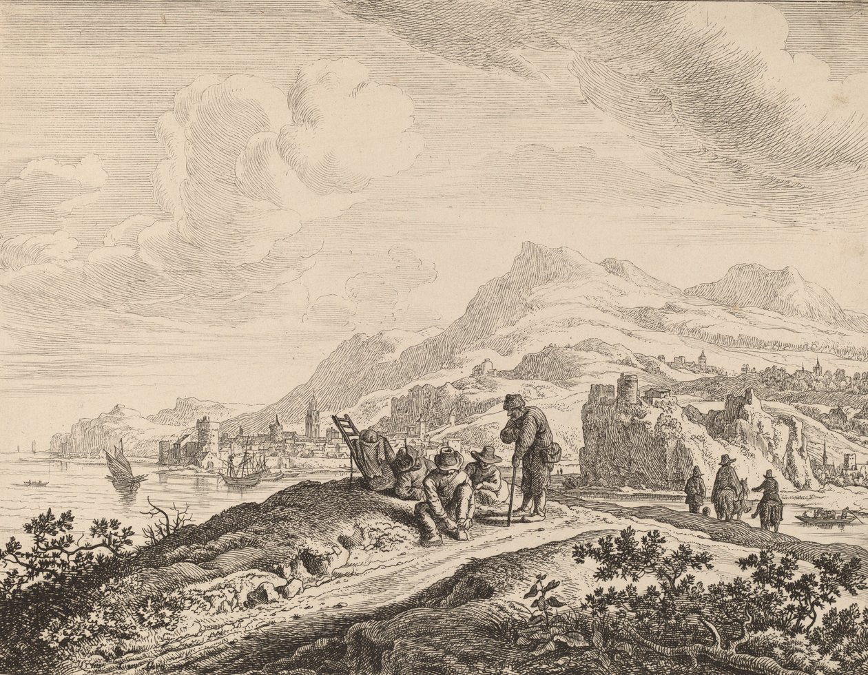 Vista del fiume Reno da Jan van Aken