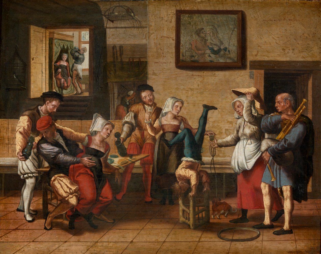 Scena di pub da Jan van Amstel