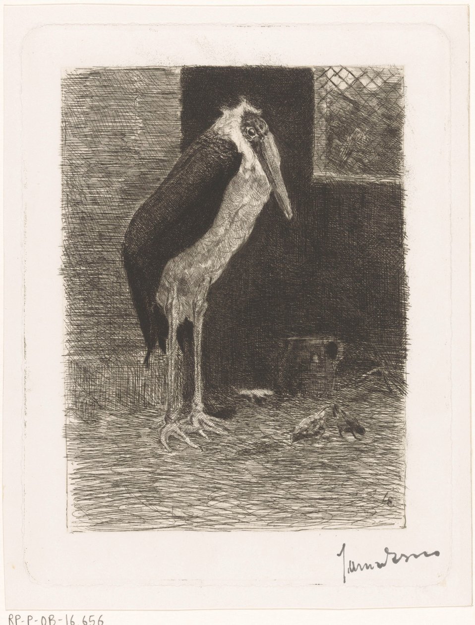 Marabù da Jan van Essen (signed by artist)