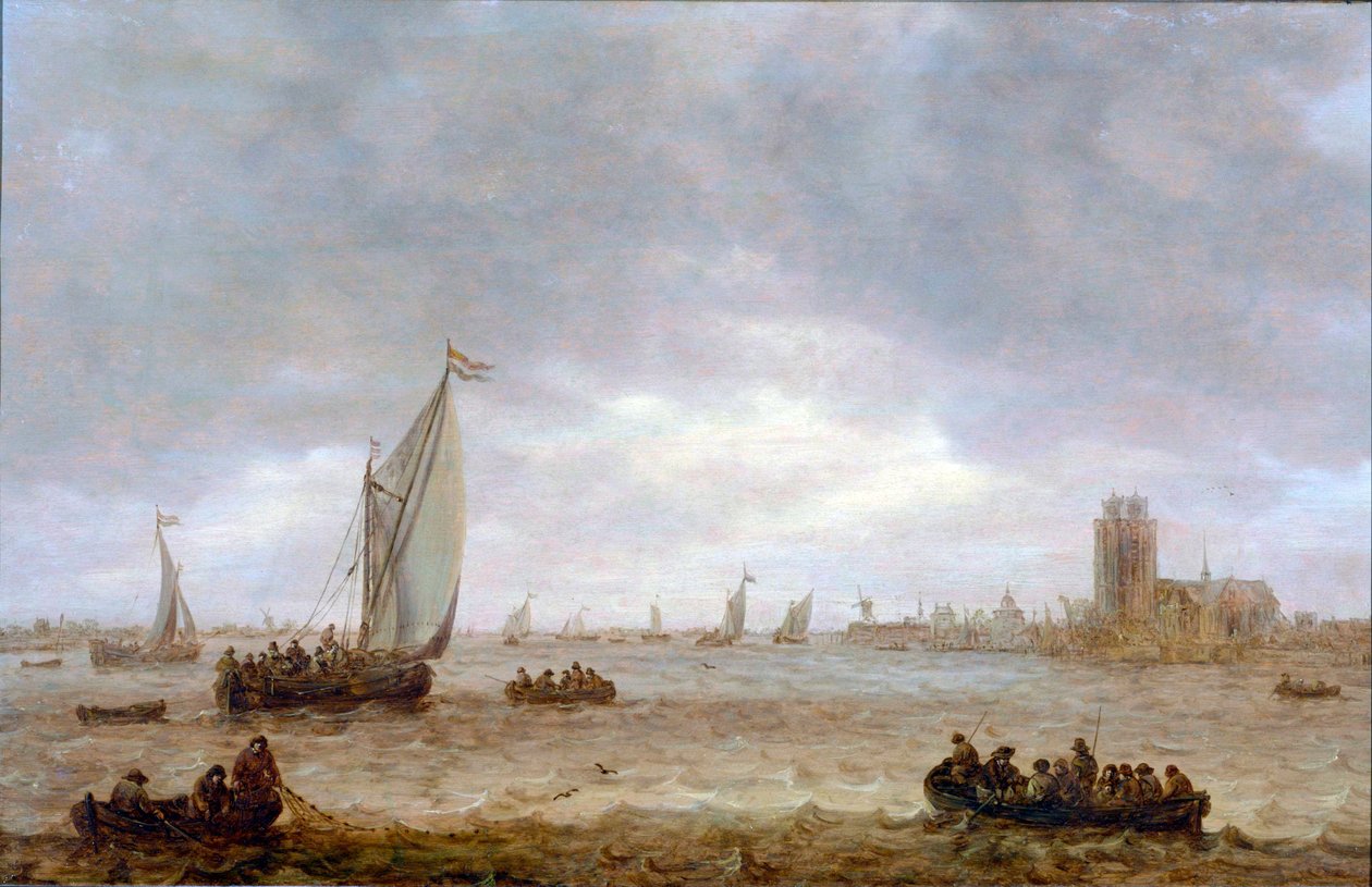 Estuario del Maas, Dordrecht. da Jan van Goyen