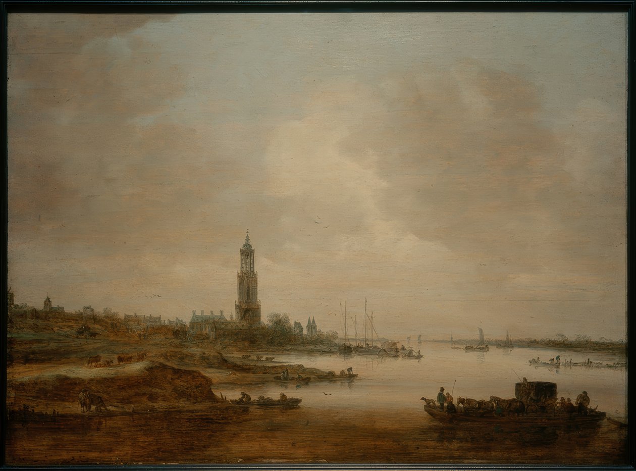 Veduta di Rhenen da Jan Josephsz van Goyen