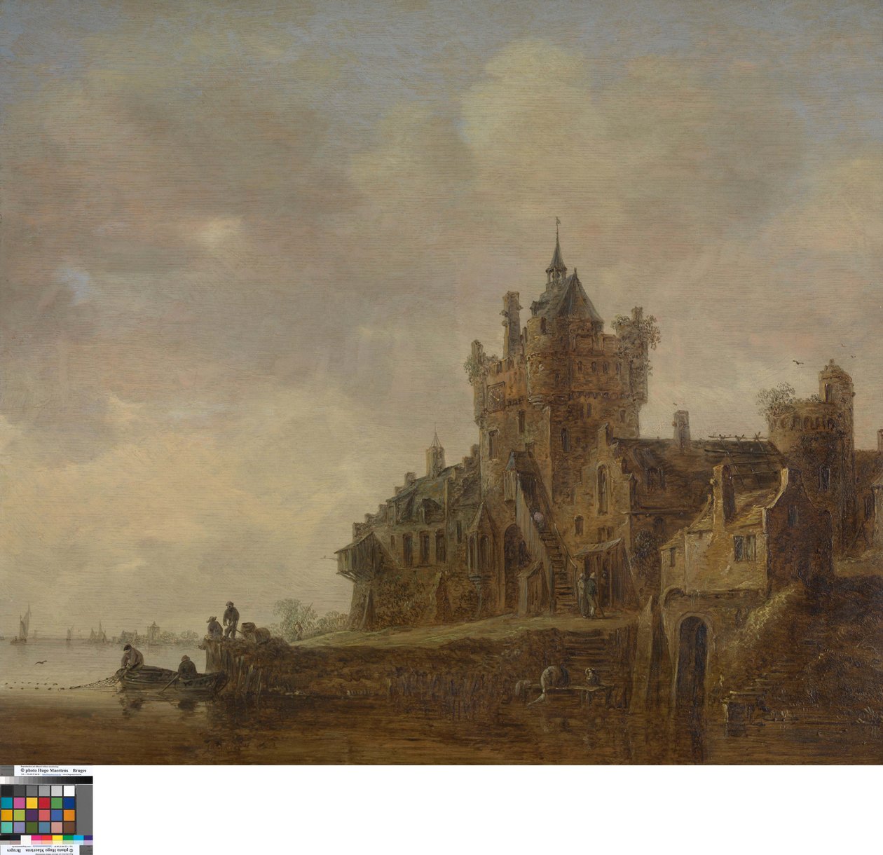Paesaggio fluviale con castello da Jan van Goyen