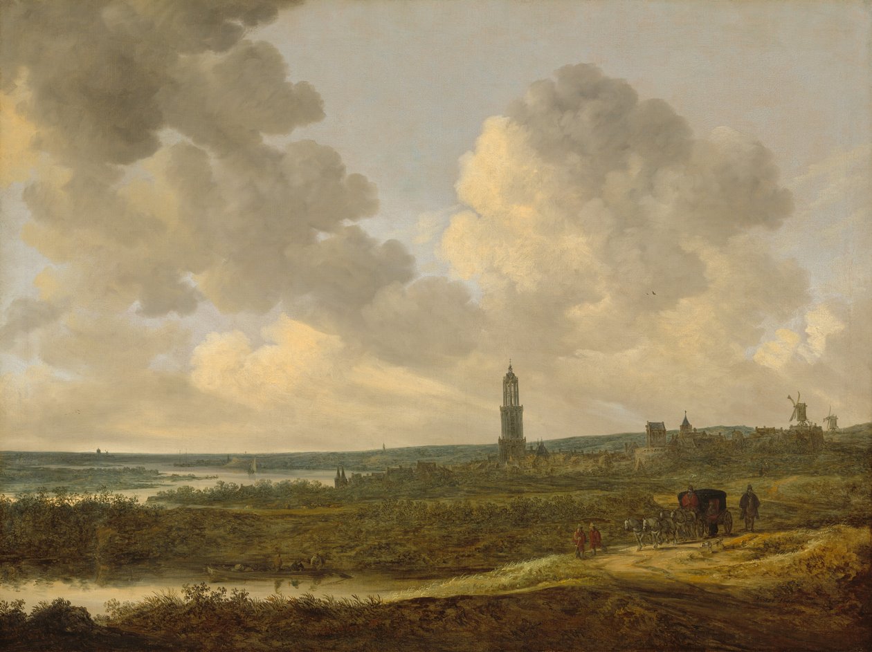 Veduta di Rhenen da Jan van Goyen
