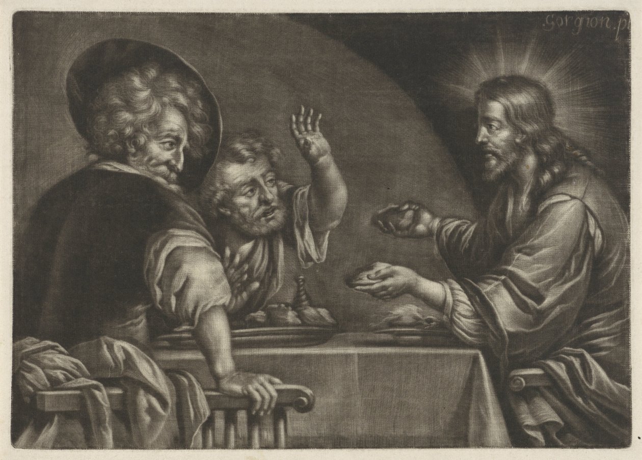 Cena a Emmaus da Jan van Somer