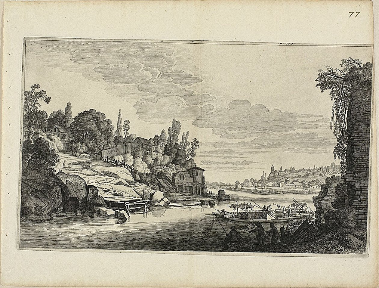 Paesaggio fluviale da Jan van de Velde II