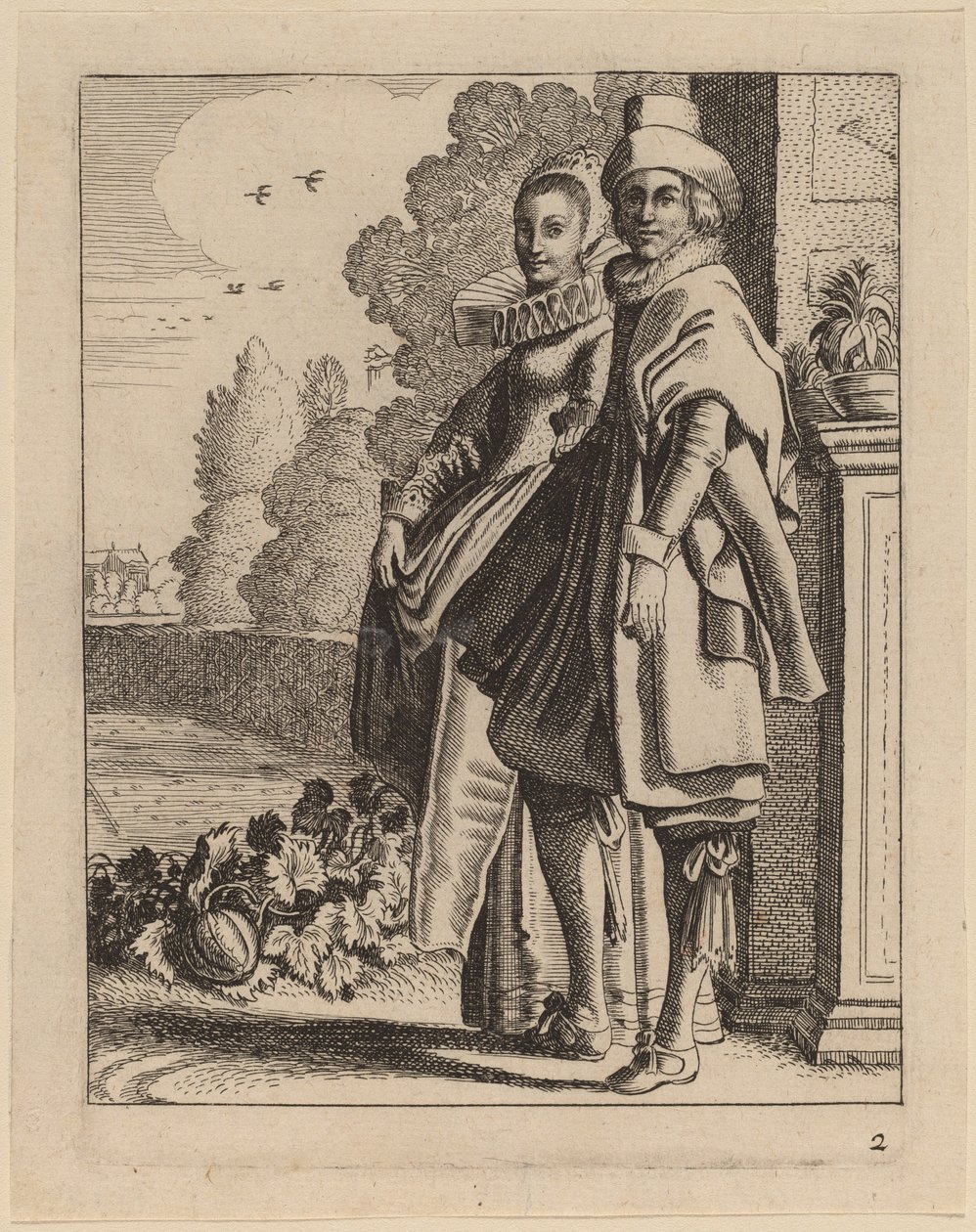 Due Figure in Costume da Jan van de Velde II