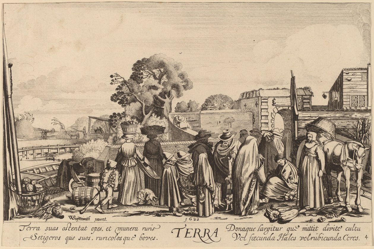 Terra da Jan van de Velde II after Willem Buytewech