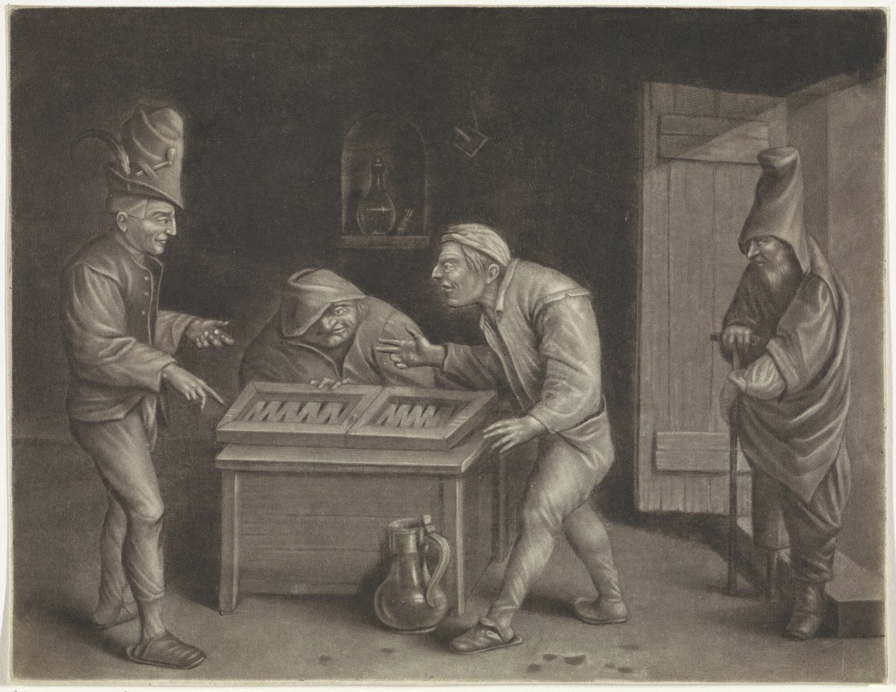 Giocatori di tric-trac da Jan van der Bruggen