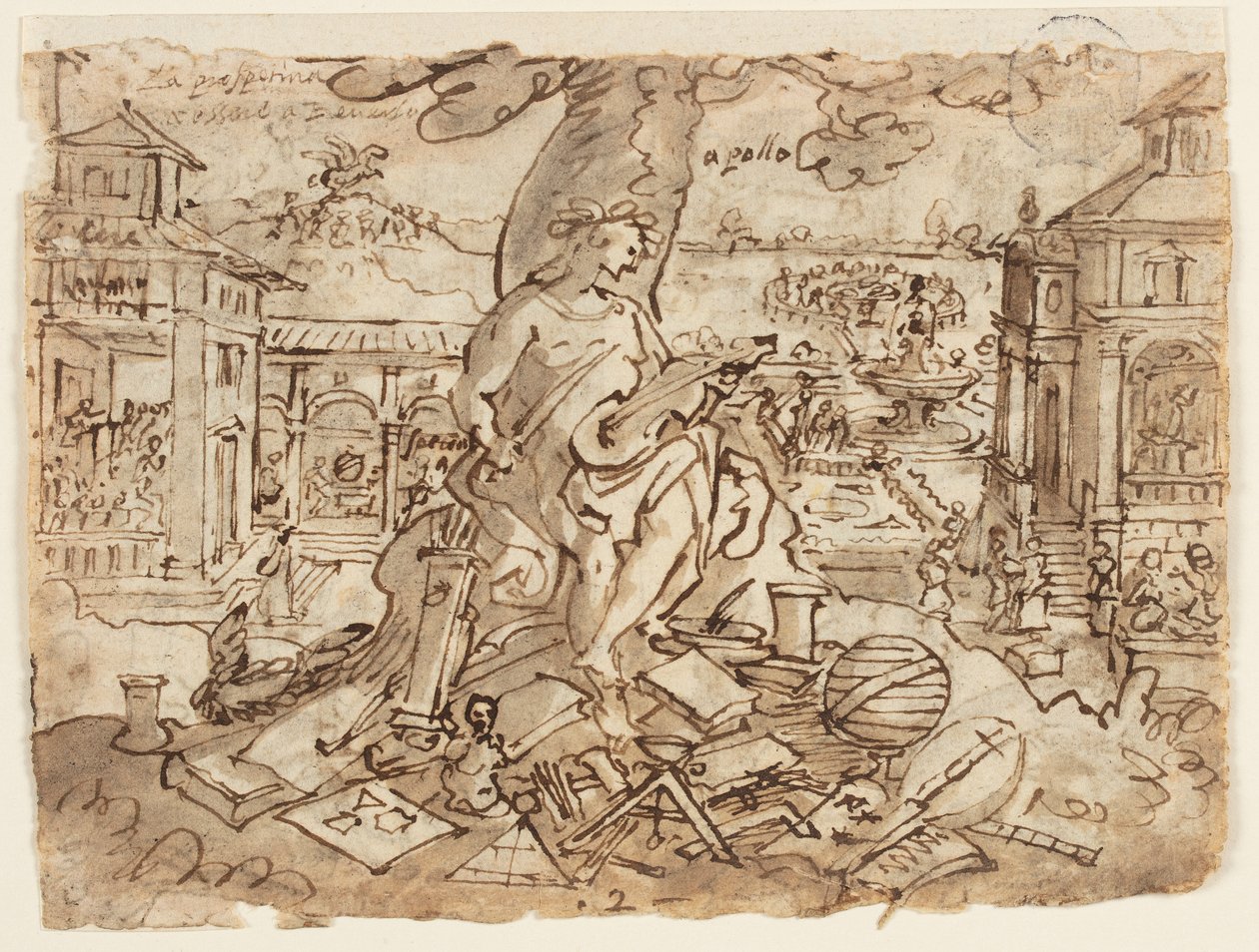 Apollo (Litterae) da Jan van der Straet, called Stradanus