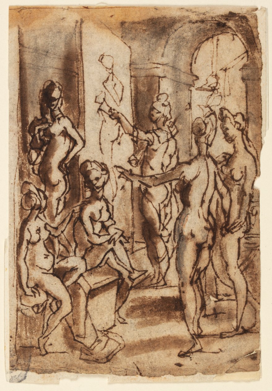 Zeusi dipinge Elena da Jan van der Straet, called Stradanus